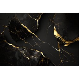 Adesivo Piso Box Mármore Preto Gold Antiderrapante Colacomigo 1,20 X 0,80 Metros - 2