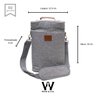 Wine Bag para 2 Garrafas Cinza Wine & Cia Bolsa para Vinho Térmica - 4