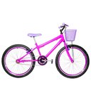 Ver imagem 1 de Bicicleta Feminina Aro 24 Aero Cor Pink e Violeta