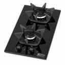 Ver imagem 1 de Cooktop 2 Bocas Acendimento Automático com Vidro Temperado e Trempe Ferro Fundido Clarice