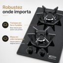 Ver imagem 4 de Cooktop 2 Bocas Acendimento Automático com Vidro Temperado e Trempe Ferro Fundido Clarice