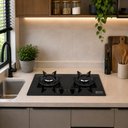 Ver imagem 2 de Cooktop 2 Bocas Acendimento Automático com Vidro Temperado e Trempe Ferro Fundido Clarice