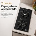 Ver imagem 5 de Cooktop 2 Bocas Acendimento Automático com Vidro Temperado e Trempe Ferro Fundido Clarice