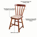 Ver imagem 6 de Conjunto Mesa Jantar Madeira/mdf com 4 Cadeiras Estofadas - Dalas Imbuia