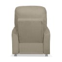 Ver imagem 2 de Poltrona do Papai Confortável Suede Bege Sistema Encosto Reclinável e Inclinável Mecanismo Manual