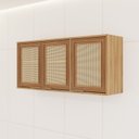 Ver imagem 1 de Armário de Cozinha Aéreo 3 Portas 120cm com Tela Thalita 