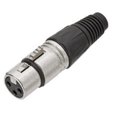Ver imagem 1 de Plug Canon Xlr Fêmea Prime Preto - Emb 10pçs Tebera