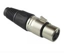 Ver imagem 2 de Plug Canon Xlr Fêmea Prime Preto - Emb 10pçs Tebera