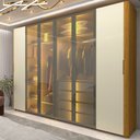 Ver imagem 1 de Guarda Roupa Casal Reflecta Led Innova Naturale Off White - Gelius