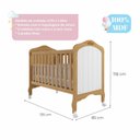 Ver imagem 3 de Berço Mini Cama Alegria Espresso Móveis Bege/Nature/Branco