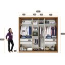 Ver imagem 4 de Guarda Roupa Casal 2 Portas 4 Gavetas Geom Novo Horizonte