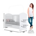 Ver mais imagens de Berço Mini Cama Henn Bala de Menta Branco I02-10