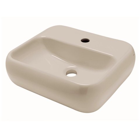 Cuba de Apoio Retangular com Mesa 43x38cm em Cerâmica Ica102 Icasa