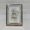 Ver imagem 1 de Porta Retrato 3D de metal rose gold