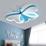 Lustre Infantil borboleta led lustre de teto para crianças quarto lâmpada borboleta pode ser escurec - 1