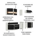 Ver imagem 5 de Armário de Cozinha Completa 220cm Branco/Preto Parma Madesa 02