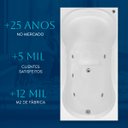 Ver imagem 5 de Banheira Retangular Ottawa com Hidro em Acrílico - 220v