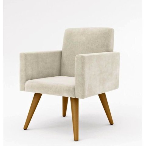 Poltrona Decorativa Talita Cor Bege