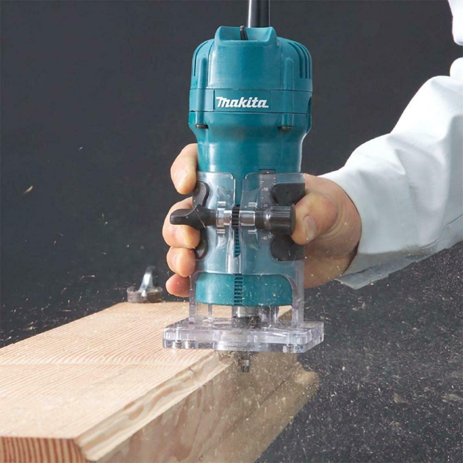 Tupia Manual 6mm 3709 Makita 530w + Acessórios 110v - 4