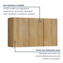 Ver imagem 4 de Armário Aéreo para Cozinha 3 Portas 120cm Dakota Valdemóveis Cinamomo
