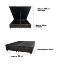 Ver imagem 3 de Base Box Baú Queen 158x198cm com Pistão a Gás Estrutura Reforçada Smart YesCasa