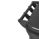 Ver imagem 3 de Lixeira 120 Litros Roda de 200mm - Lar Plásticos - Cinza