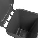 Ver imagem 6 de Lixeira 120 Litros Roda de 200mm - Lar Plásticos - Cinza