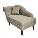 Ver imagem 3 de Recamier Divã Olivia 1,30cm Linho Bege - Dominic Decor