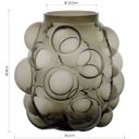Ver imagem 7 de Vaso Conka Decorativo Cachepô Enfeite  25x24x24cm Vidro Âmbar