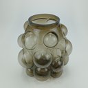 Ver imagem 2 de Vaso Conka Decorativo Cachepô Enfeite  25x24x24cm Vidro Âmbar
