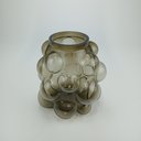 Ver imagem 3 de Vaso Conka Decorativo Cachepô Enfeite  25x24x24cm Vidro Âmbar