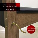 Ver imagem 4 de Conjunto Sala de Jantar Madesa Bea Mesa Tampo de Madeira com 4 Cadeiras Rustic/Crema/Floral Hibiscos