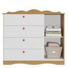 Cômoda Infantil 4 Gavetas Aquarela Espresso Móveis - 5