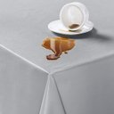 Ver imagem 4 de Toalha de Mesa 6 Lugares Térmica 1,40m X 2,00m Retangular Impermeável Resistente Cozinha Cinza