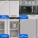Ver imagem 7 de Cozinha Completa de Aço 4 Peças Armário para Forno/Micro e Balcão Multimóveis CR20371
