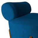 Ver imagem 5 de Poltrona Decorativa Mônaco Couro Azul Marinho
