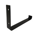 Ver imagem 2 de Kit 4 Mãos Francesas Invertidas 20x11 Cm Preto Aço Estilo Industrial - Nv752