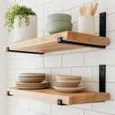 Ver imagem 5 de Kit 4 Mãos Francesas Invertidas 20x11 Cm Preto Aço Estilo Industrial - Nv752