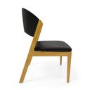 Ver imagem 7 de Cadeira Amanda Madeira Maciça Estofada para Mesa de Jantar Courino Preto 503