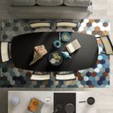 Ver imagem 5 de Conjunto Mesa Extensível Oval 4 Cadeira Madeira Maciça Encosto Telado Tiê CabeCasa MadeiraOriginals Preto