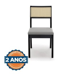 Conjunto Mesa Extensível Oval 4 Cadeira Madeira Maciça Encosto Telado Tiê CabeCasa MadeiraMadeira - 18