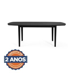 Conjunto Mesa Extensível Oval 4 Cadeira Madeira Maciça Encosto Telado Tiê CabeCasa MadeiraMadeira - 9