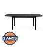 Conjunto Mesa Extensível Oval 4 Cadeira Madeira Maciça Encosto Telado Tiê CabeCasa MadeiraOriginals - 9