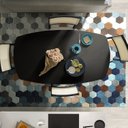 Ver imagem 6 de Conjunto Mesa Extensível Oval 4 Cadeira Madeira Maciça Encosto Telado Tiê CabeCasa MadeiraOriginals Preto
