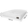 Colchão Casal Espuma D45 Lazio Pillow Top 138x188x24cm Branco Hellen - 2