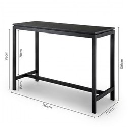Conjunto Mesa Bistrô com 2 Banquetas Tiê CabeCasa MadeiraMadeira - 2