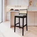 Ver mais imagens de Conjunto Mesa Bistrô com 2 Banquetas Tiê CabeCasa MadeiraOriginals Preto/Cinza