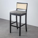 Ver imagem 4 de Conjunto Mesa Bistrô com 2 Banquetas Tiê CabeCasa MadeiraOriginals Preto/Cinza