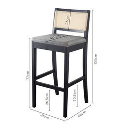 Conjunto Mesa Bistrô com 2 Banquetas Tiê CabeCasa MadeiraMadeira - 3