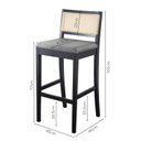 Ver imagem 3 de Conjunto Mesa Bistrô com 2 Banquetas Tiê CabeCasa MadeiraOriginals